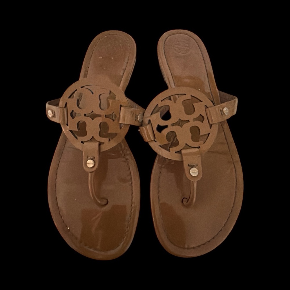 Tory Burch Patent Leather  Sandals